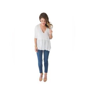 Jillian Harris X For Privilege- Pretty In Peplum Top